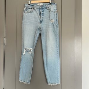 Abercrombie high rise mom jean